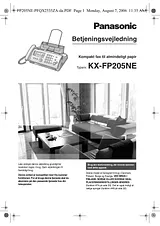 Panasonic KXFP205NE Guia De Utilização