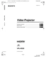 Sony VPL-HS20 Betriebsanweisung