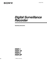 Sony HSR-2P User Manual