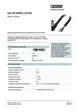Phoenix Contact Sensor/Actuator cable SAC-4P-M5MR/ 3,0-PUR 1530391 1530391 Data Sheet