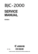 Canon BJC-2000 Manuale Di Servizio