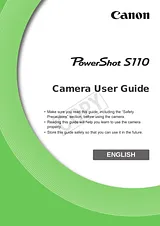 Canon PowerShot S110 사용자 가이드
