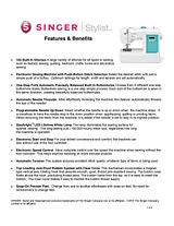 SINGER Stylist 7258.CL User Manual