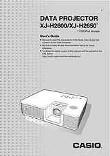 Casio XJH2650 User Manual