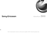 Sony Ericsson Z600 Manuel D’Utilisation