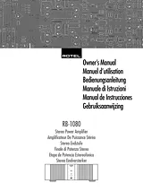 Rotel RMB-1080 User Manual