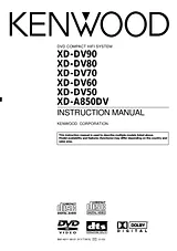 Kenwood XD-A850DV Instruction Manual