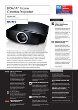 Sony VPL-VW85 Merkblatt