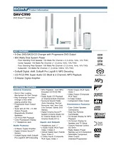 Sony DAV-C990 Guide De Spécification