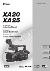 Canon XA25 Manual De Usuario