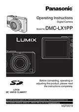 Panasonic DMC-LX1PP Manuel D’Utilisation