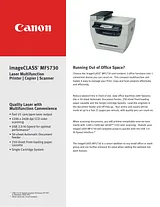 Canon MF5730 Leaflet