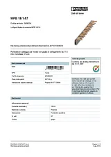 Phoenix Contact Wiring bridge MPB 18/1-57 2809238 2809238 Data Sheet