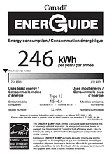 U-Line U1224RS00A Energy Guide