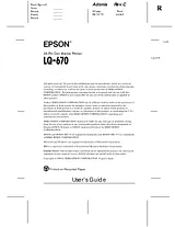 Epson LQ-670 Manuel D’Utilisation
