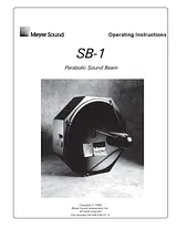 Meyer Sound SB-1 用户手册