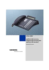 Siemens OPTIPOINT 420 ECONOMY ユーザーズマニュアル