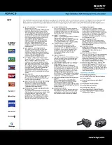 Sony HDR-HC9 Guide De Spécification