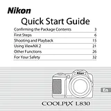 Nikon COOLPIX L830 クイック設定ガイド