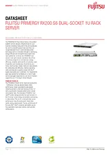 Fujitsu RX200 S6 + Windows Server 2008 R2 Enterprise ROK (SP1) VFY:R2006SF010DE S26361-F2567-L321 Hoja De Datos