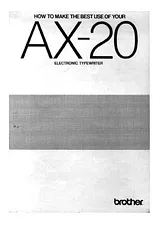 Brother AX20 Owner's Manual