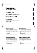 Yamaha AX15M User Manual