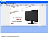 Philips LCD monitor 191EL1SB 191EL1SB/05 User Manual