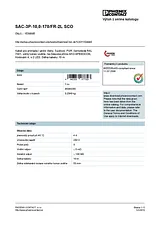 Phoenix Contact Sensor/Actuator cable SAC-3P-10,0-170/FR-2L SCO 1538885 1538885 Data Sheet