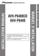 Pioneer AVH-P6400 Installation Instruction