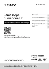 Sony HDR-CX240E HDRCX240EB Manual De Usuario