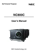 NEC NC800C Manuale Utente