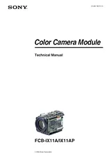 Sony FCB-IX11A User Manual